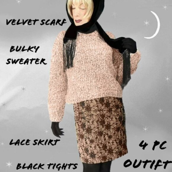 Glint Black Lace Heels - Picture 8 of 8